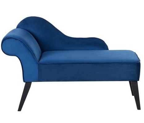 comprar chaise longue terciopelo azul precio barato online